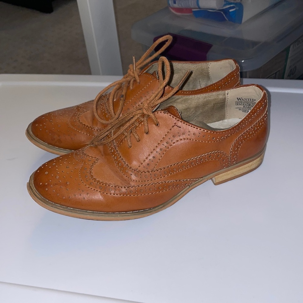 Wanted Brown Oxford Shoes